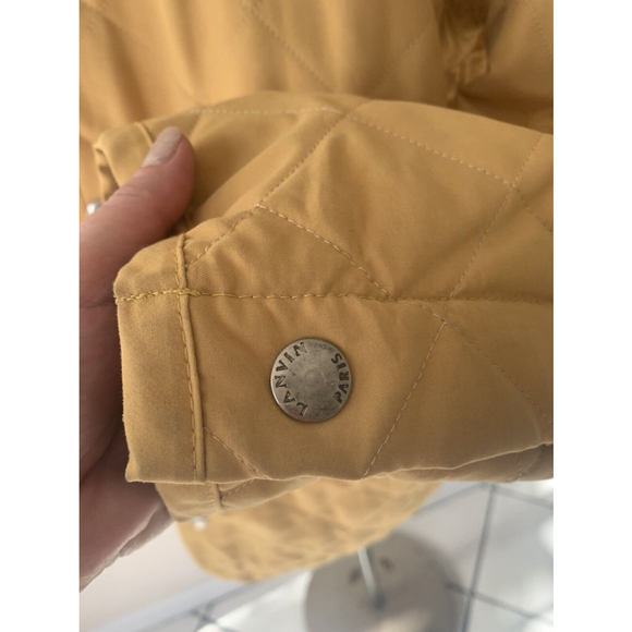 Mens LANVIN Quilted Jacket, Tan, Medium - Picture 4 of 12